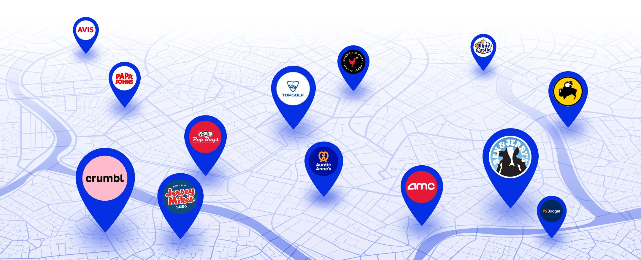 Map of hyper-local offer coverage across the U.S. and Canada