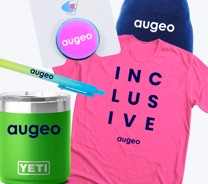 Augeo Rewards custom-branded client swag