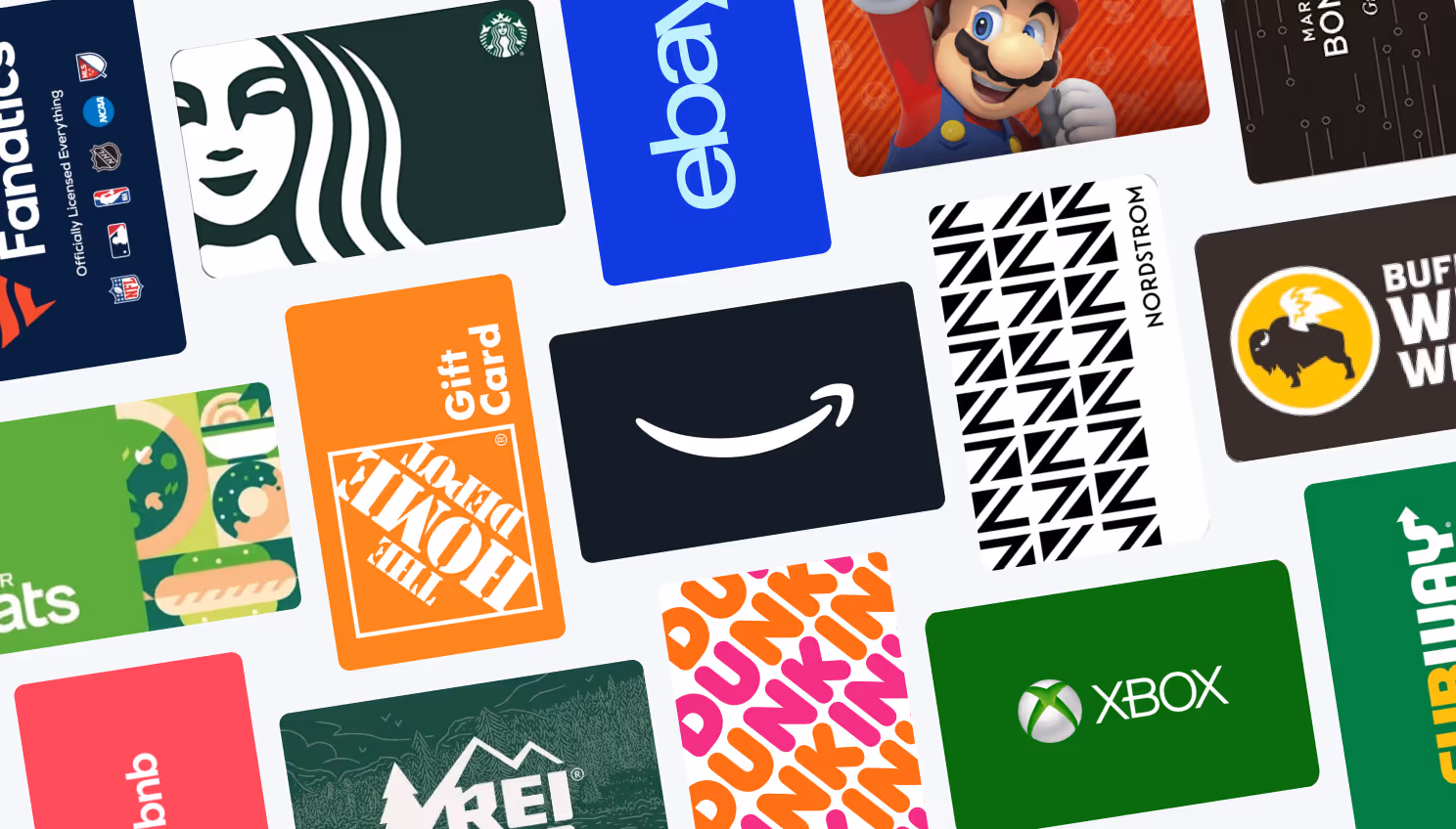 Augeo Rewards gift card catalog