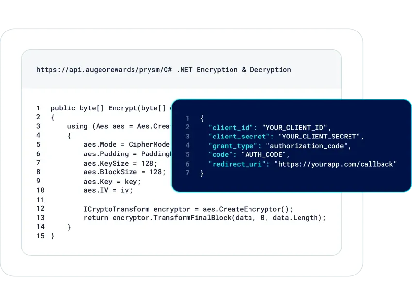 Augeo Rewards API integration