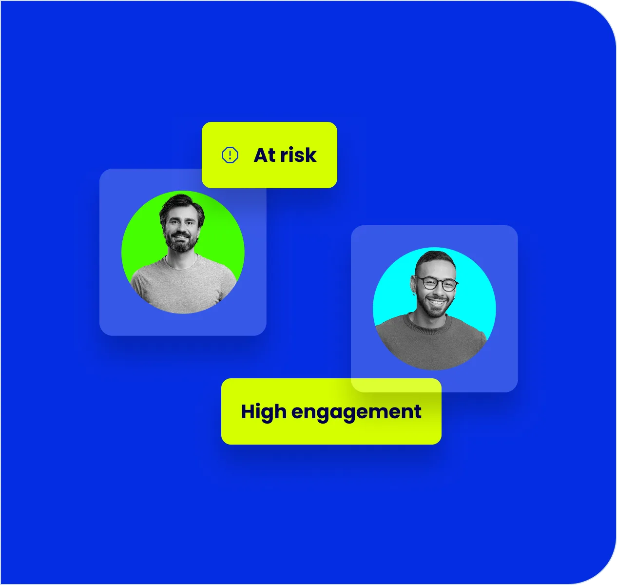 Engagement health overview combining recognition activity and signals